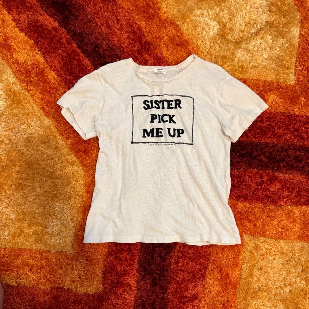 Re/Done Sister Pick Me Up Graphic Tee - Picture 2 of 3